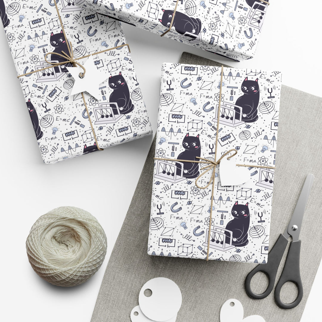 Physics Cat Gift Wrap