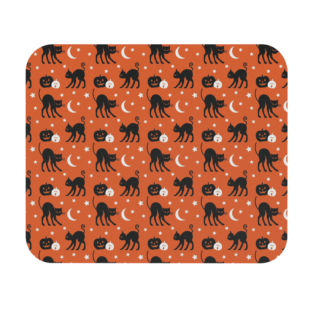 Black Cats and Pumpkins Mouse Pad