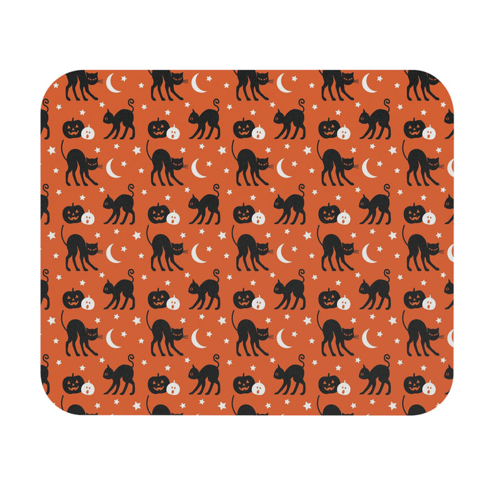 Black Cats and Pumpkins Mouse Pad