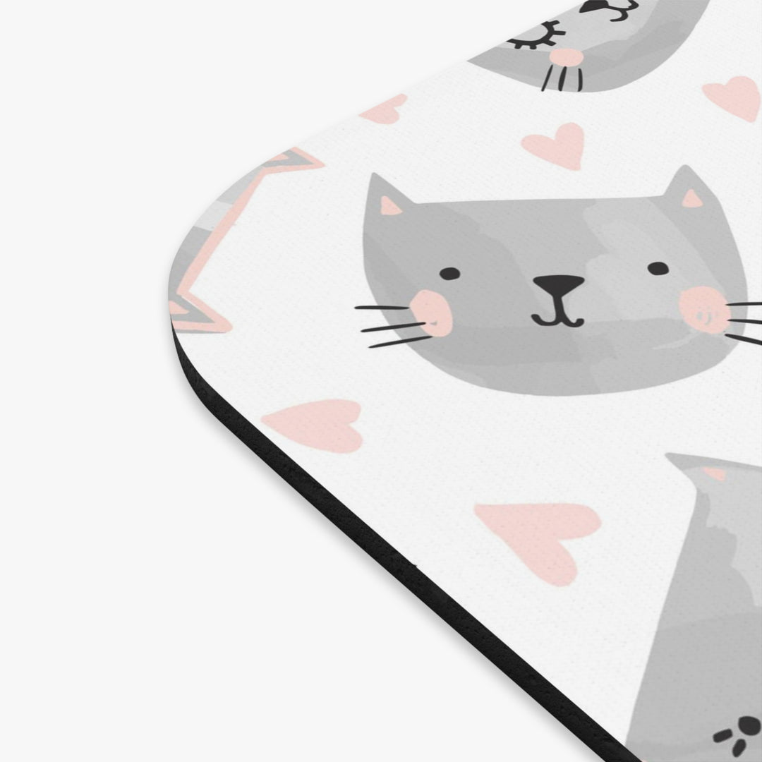 Sweet Gray Kitty Mouse Pad