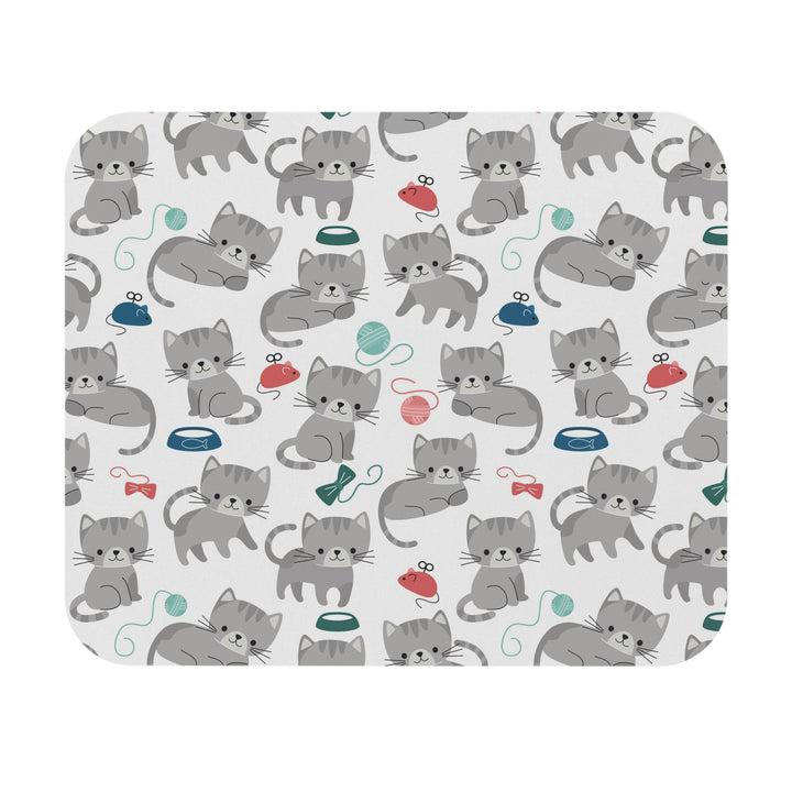 Playful Gray Kitten Mouse Pad