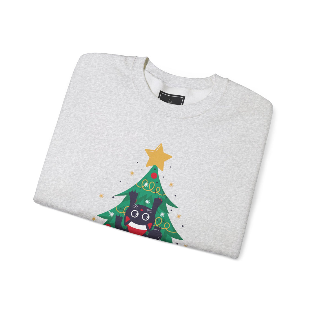 Tree Climbing Kitty Crewneck Sweatshirt