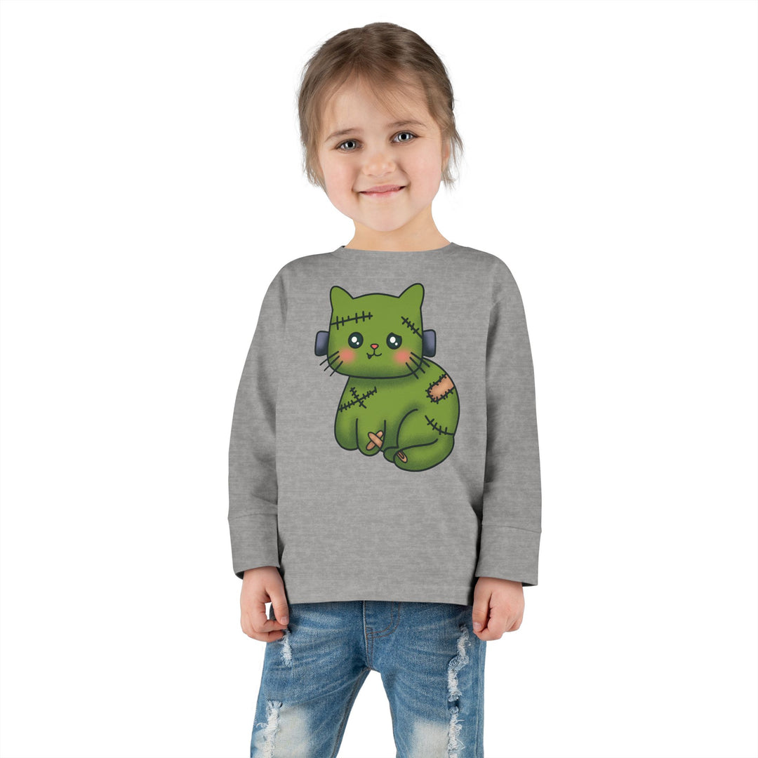 Frankenkitty Toddler Long Sleeve Tee