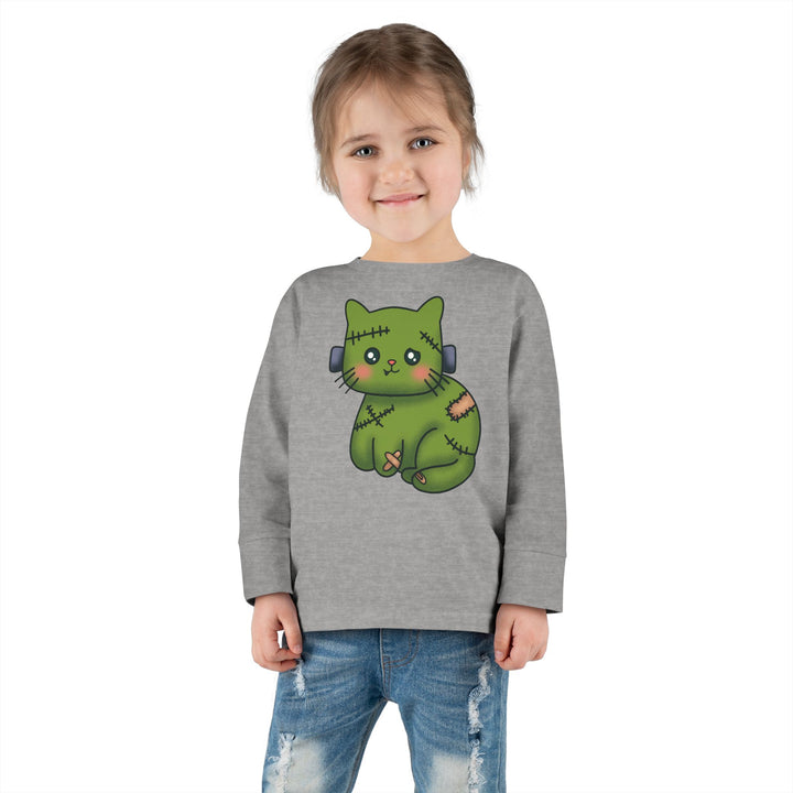 Frankenkitty Toddler Long Sleeve Tee