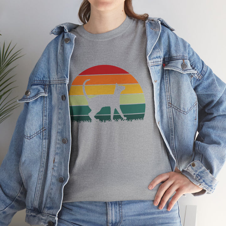Sunset Cat Cotton Tee