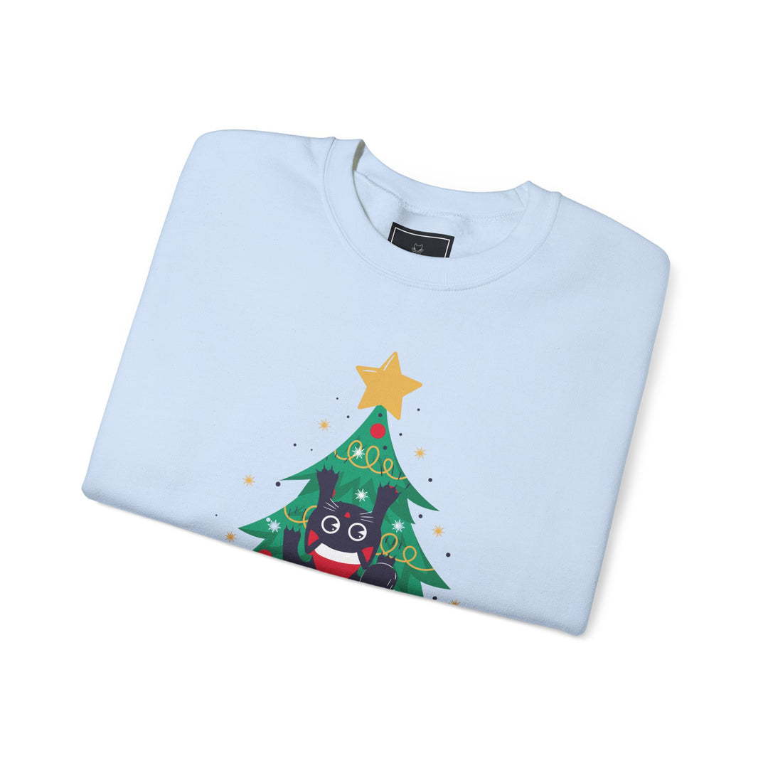 Tree Climbing Kitty Crewneck Sweatshirt