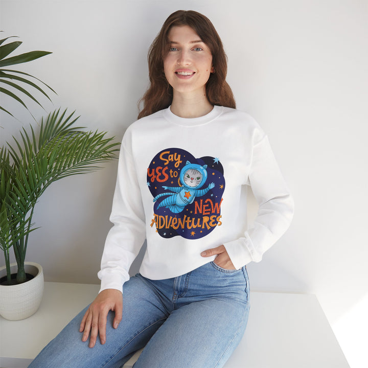 Adventure Kitty Crewneck Sweatshirt