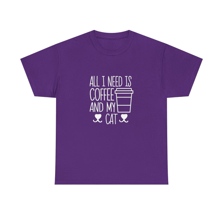 Coffee and My Cat Cotton Tee