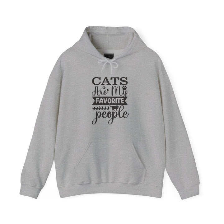 Cats Are My Favorite People Hooded Sweatshirt