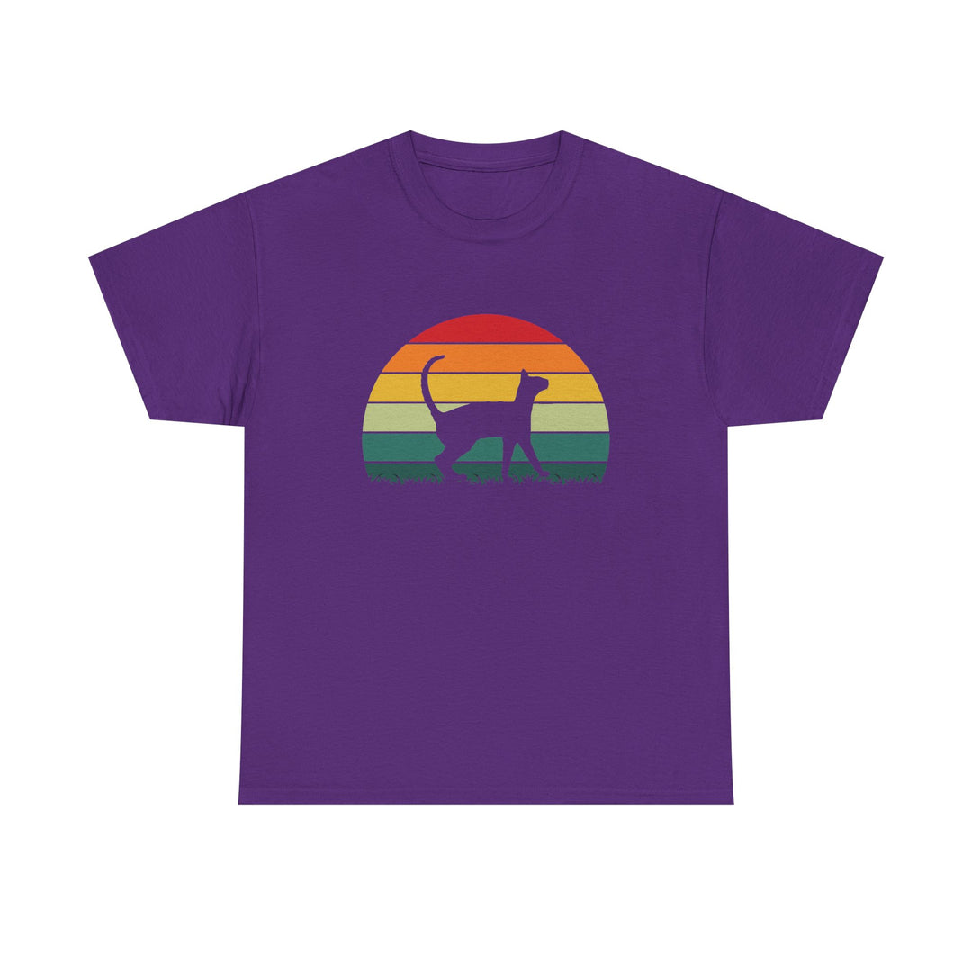 Sunset Cat Cotton Tee