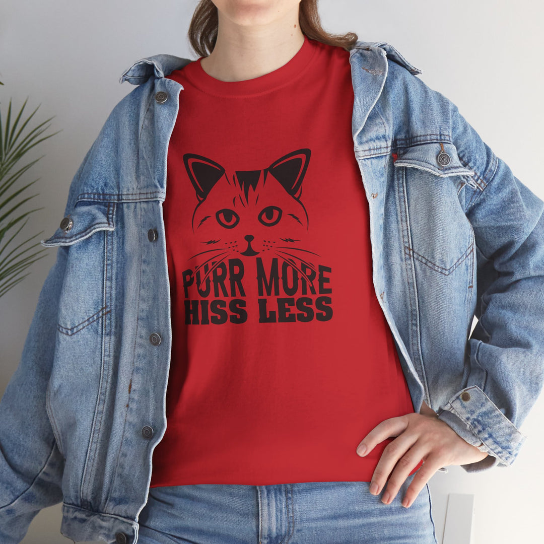 Purr More Hiss Less Cotton Tee