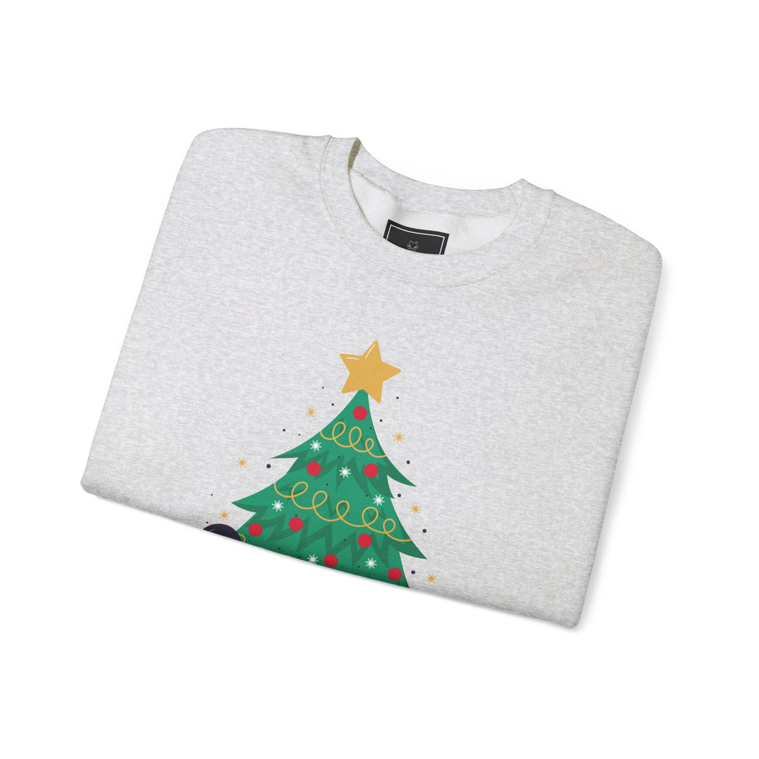 Mischievous Christmas Kitty Crewneck Sweatshirt