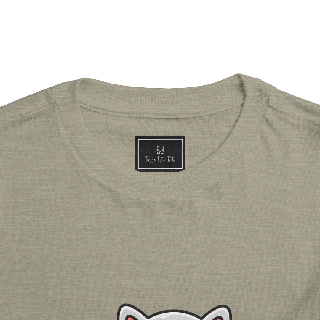 Cat Eating A Fish Toddler Tee