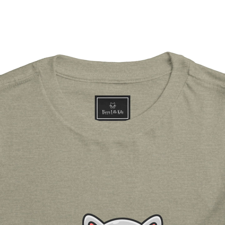 Cat Eating A Fish Toddler Tee
