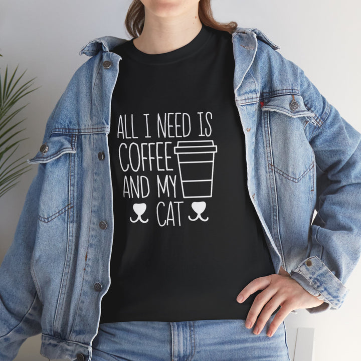 Coffee and My Cat Cotton Tee