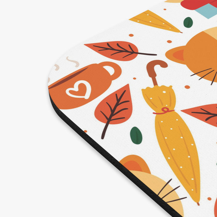 Fall Cat Mouse Pad