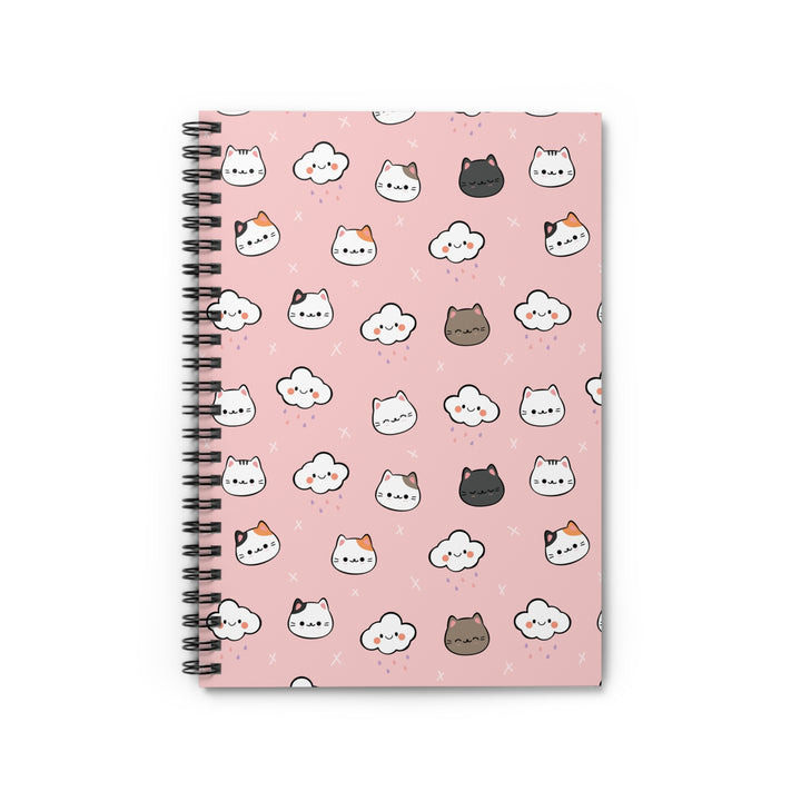Rain Cloud Kitty Spiral Notebook