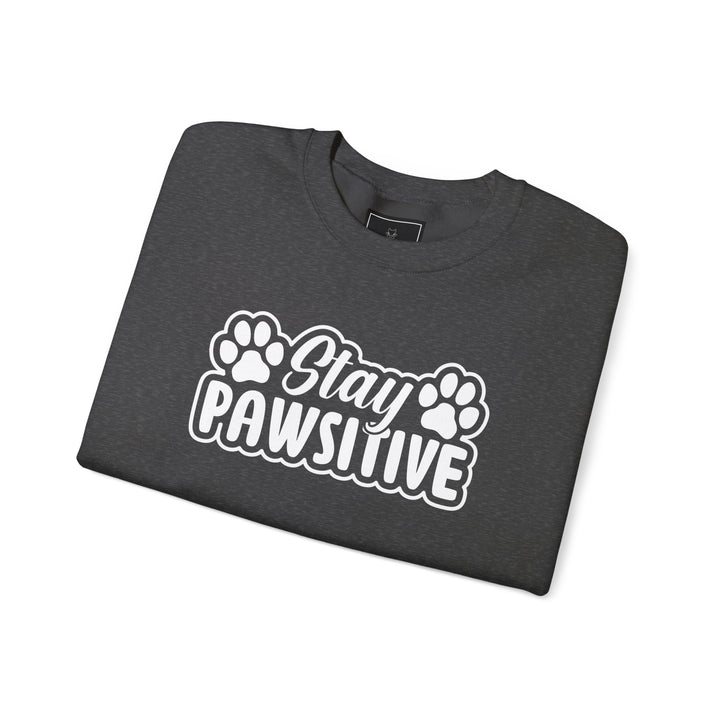 Stay Pawsitive Unisex Crewneck Sweatshirt