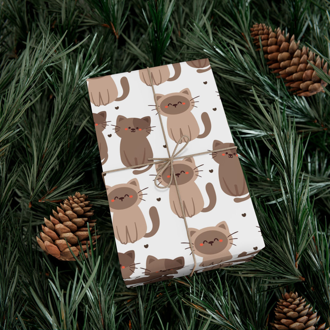 Brown Cat Gift Wrap