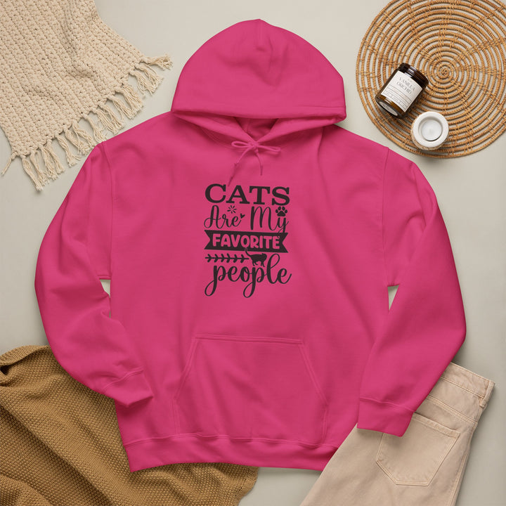 Cats Are My Favorite People Hooded Sweatshirt