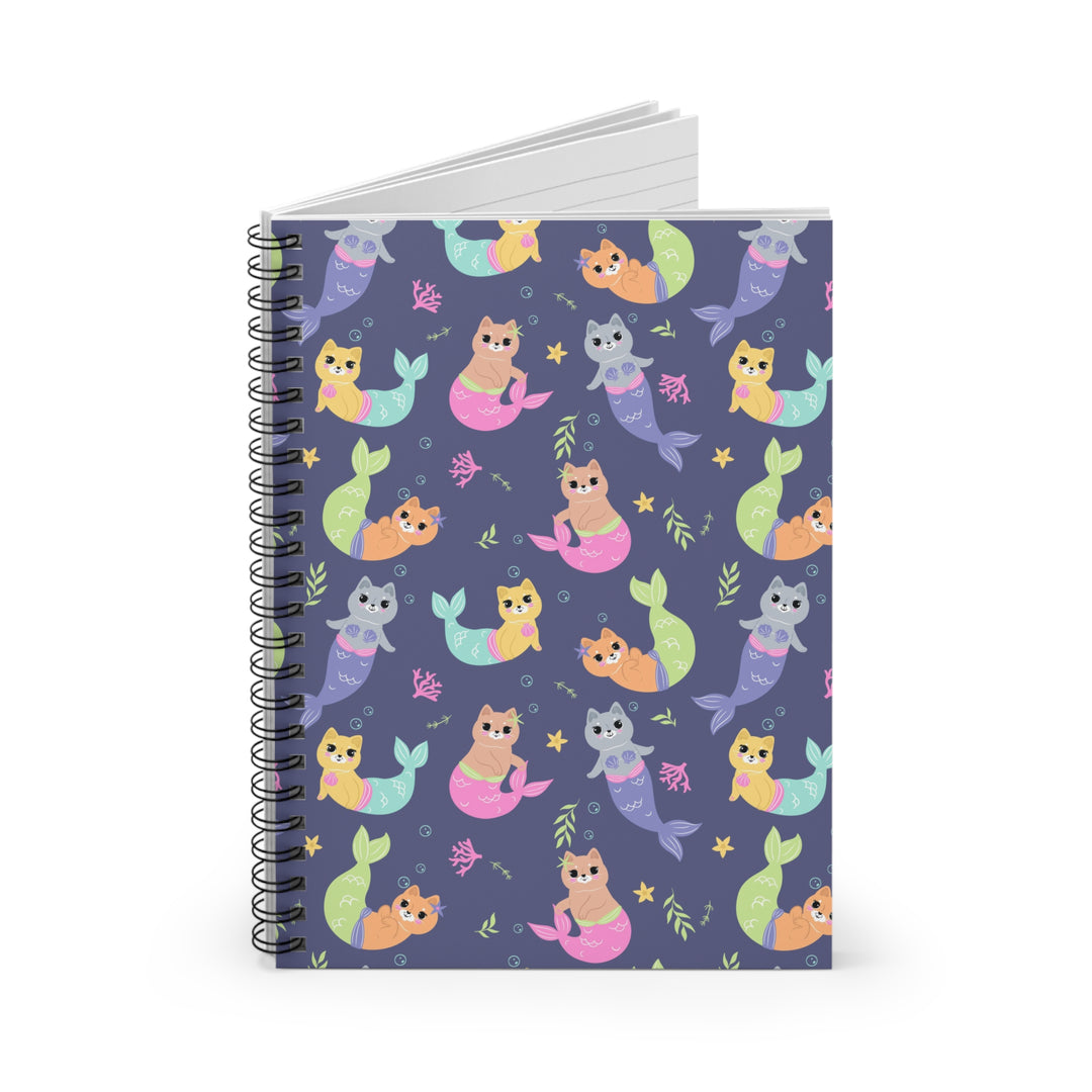 Mermaid Cat Spiral Notebook