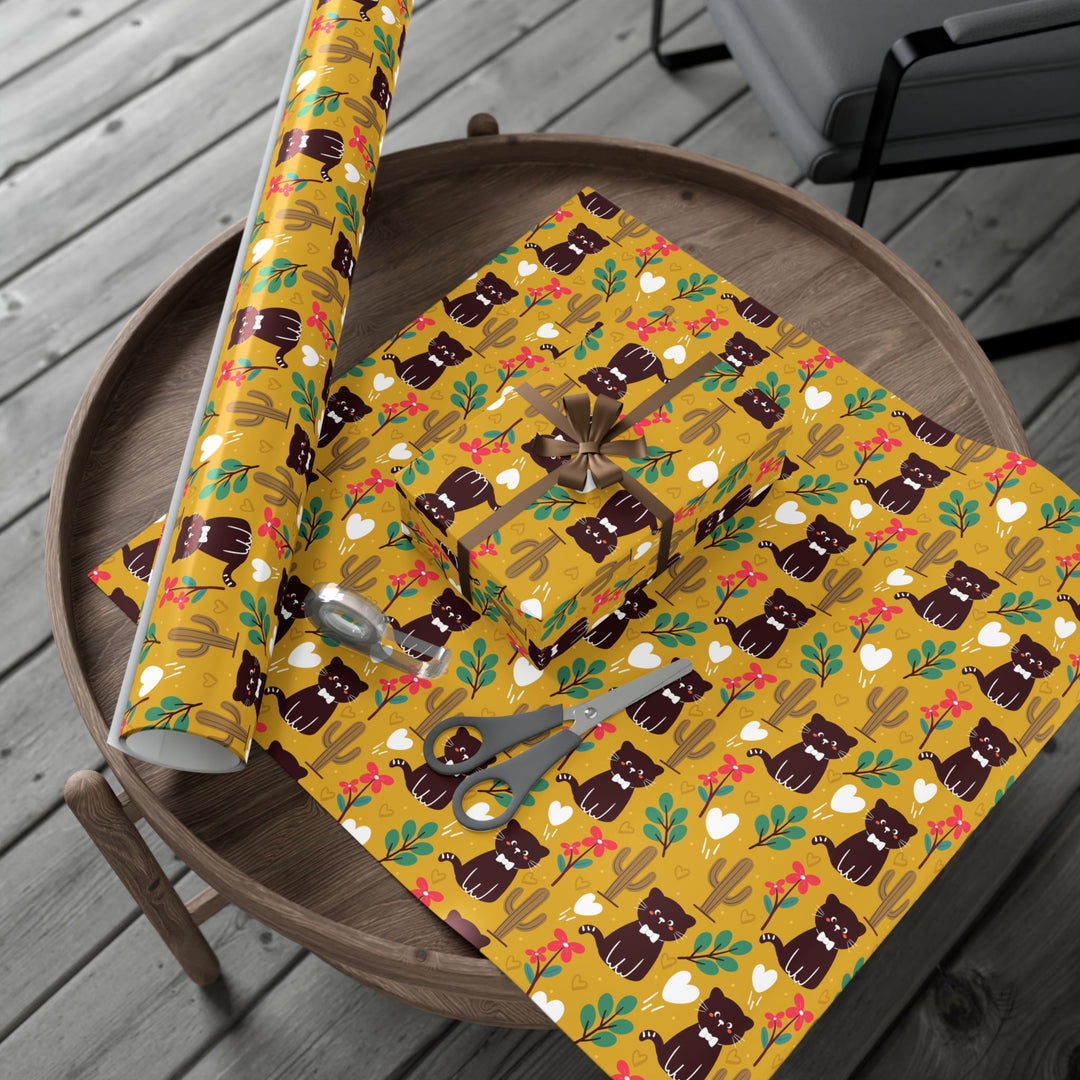 Cactus Cat Gift Wrap