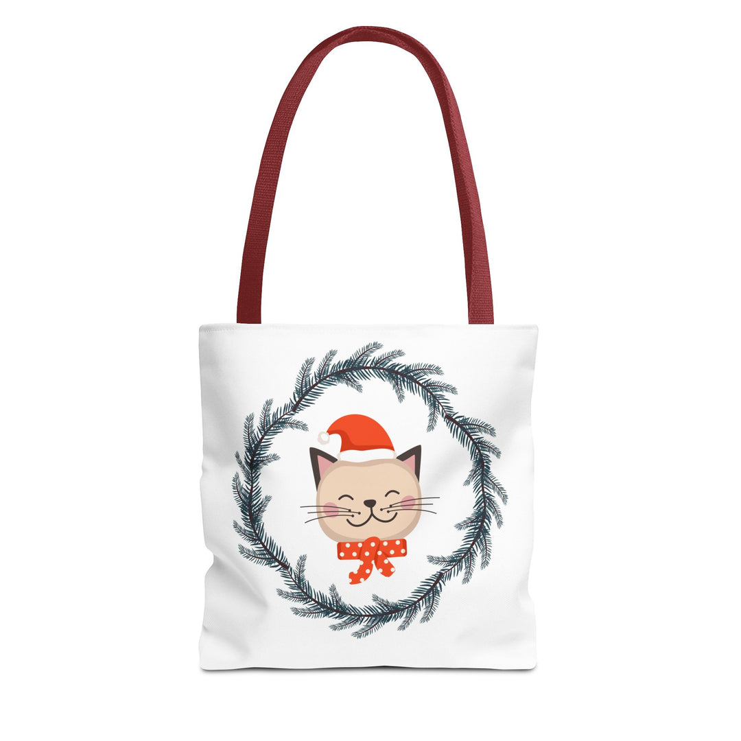 Vintage Christmas Cat Tote Bag