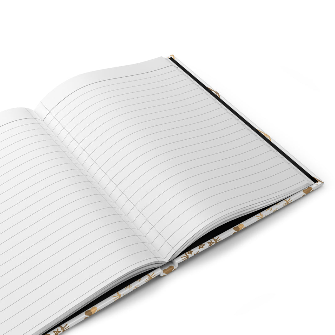 Golden Cat Hardcover Journal