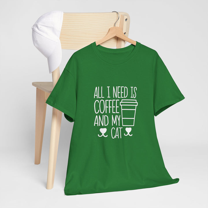 Coffee and My Cat Cotton Tee