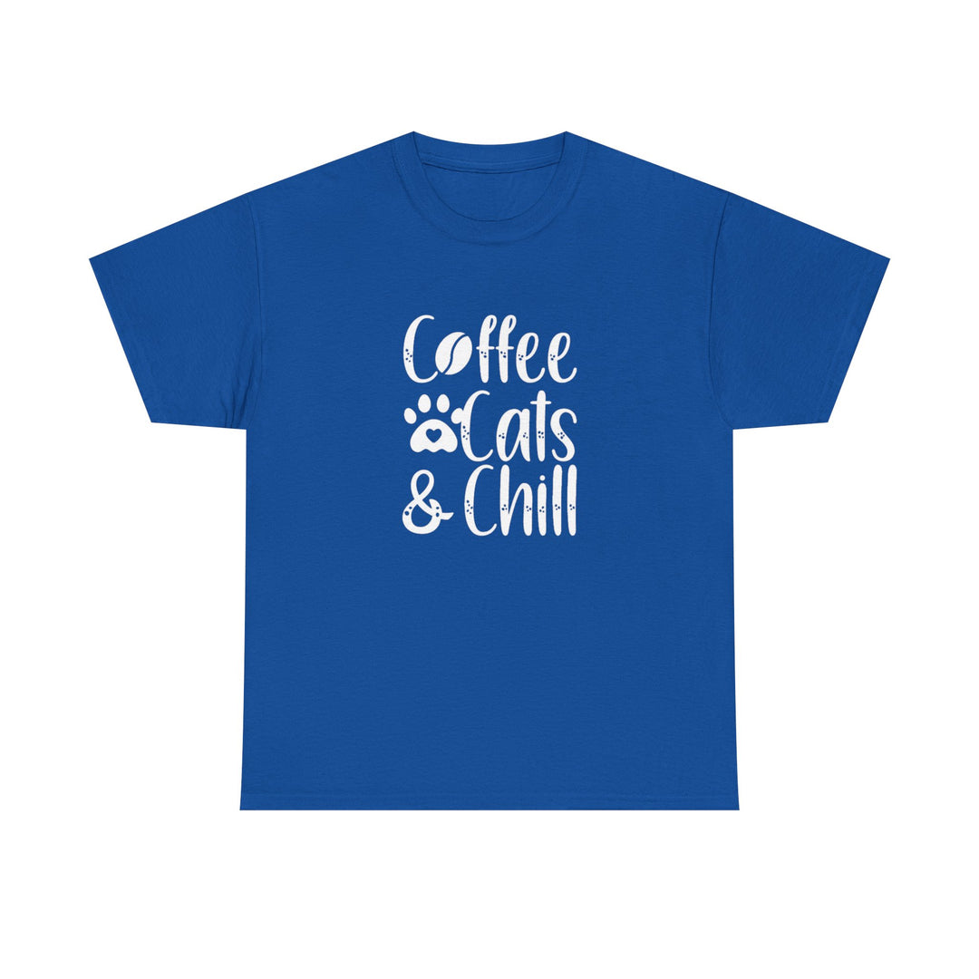 Coffee Cats and Chill Cotton Tee