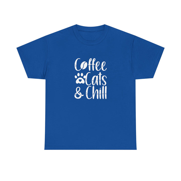 Coffee Cats and Chill Cotton Tee