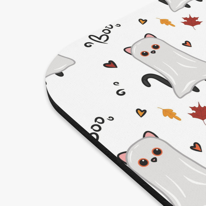 Ghost Cat Halloween Mouse Pad
