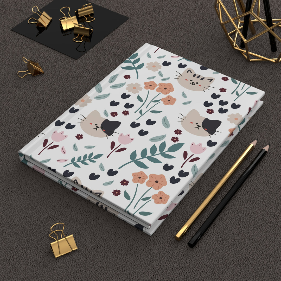Springtime Kitty Hardcover Journal
