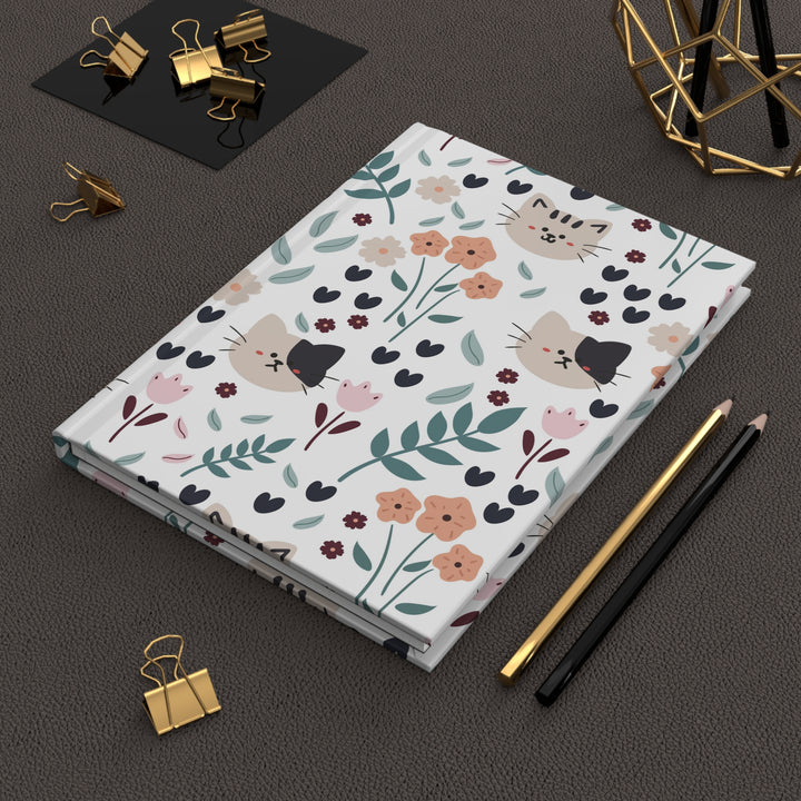 Springtime Kitty Hardcover Journal