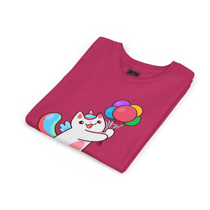 Caticorn and Balloons Youth Short Sleeve Tee