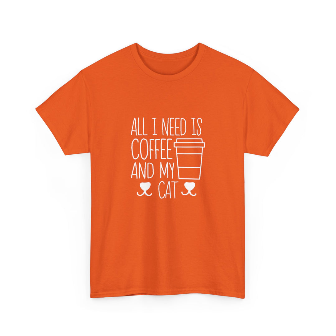 Coffee and My Cat Cotton Tee