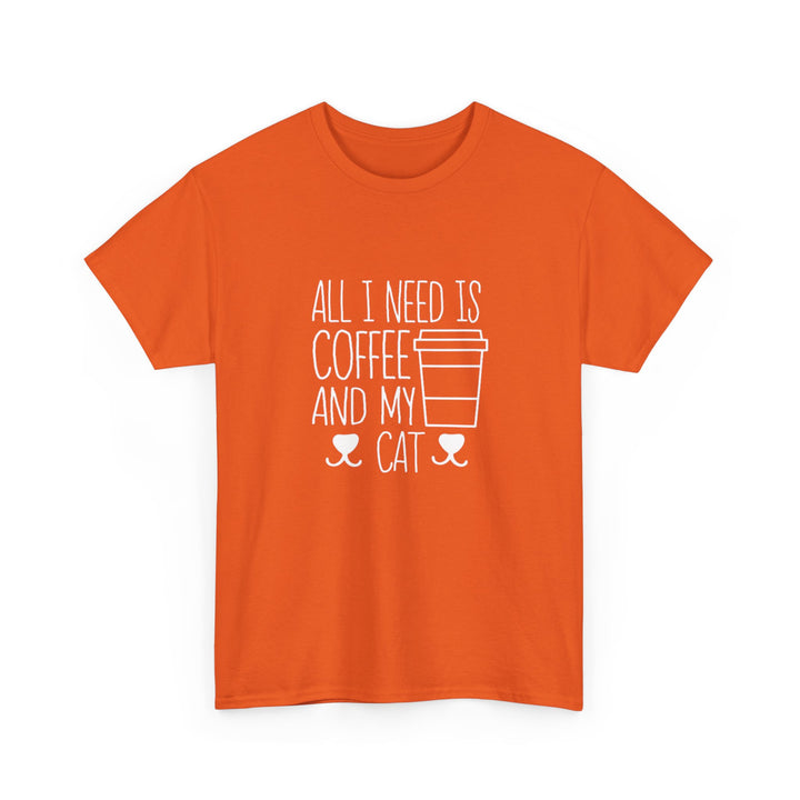 Coffee and My Cat Cotton Tee
