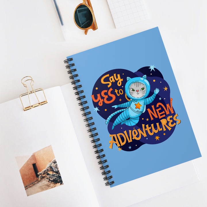 Adventure Kitty Spiral Notebook