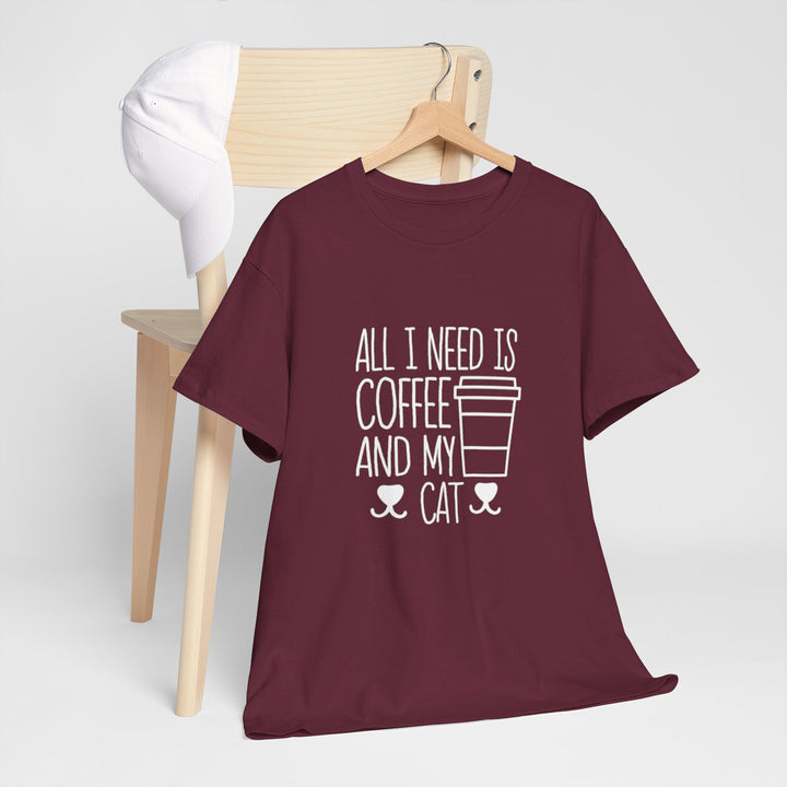 Coffee and My Cat Cotton Tee