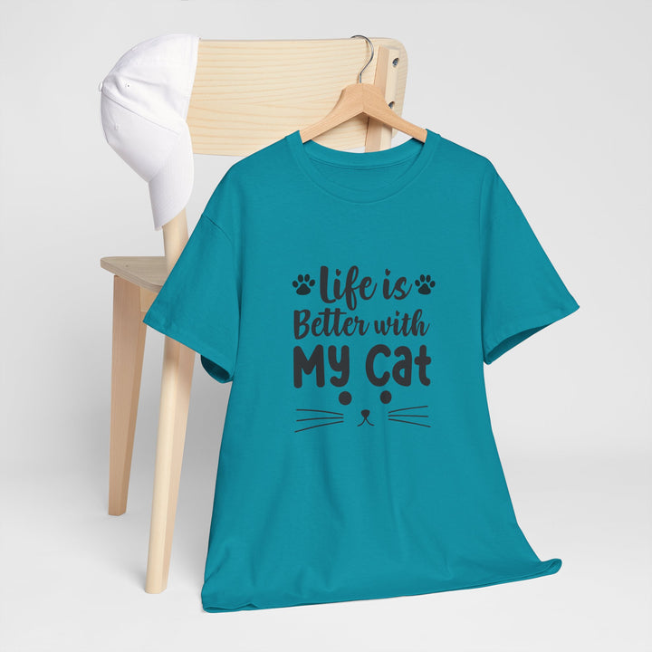 Better With My Cat Cotton Tee