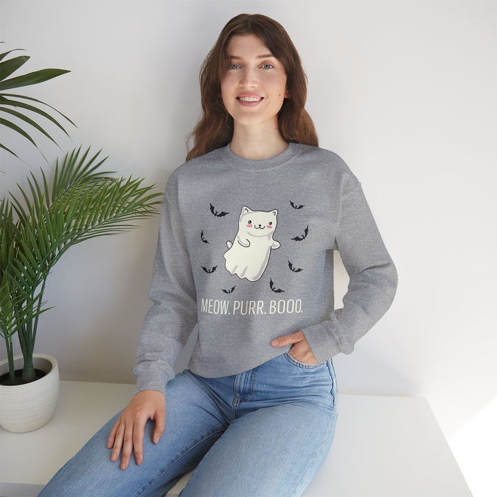 Meow. Purr. Boo. Unisex Crewneck Sweatshirt