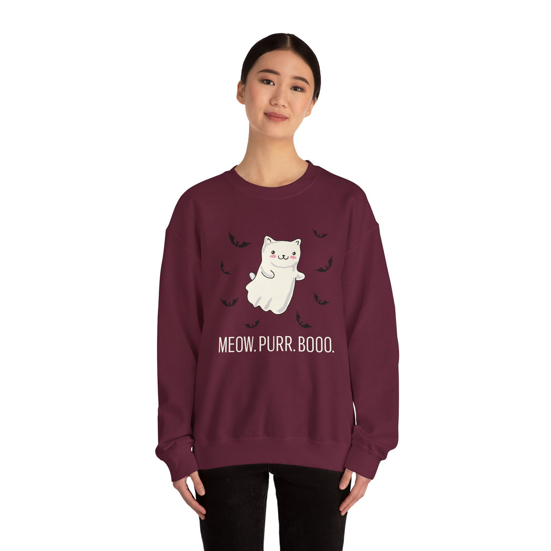 Meow. Purr. Boo. Unisex Crewneck Sweatshirt