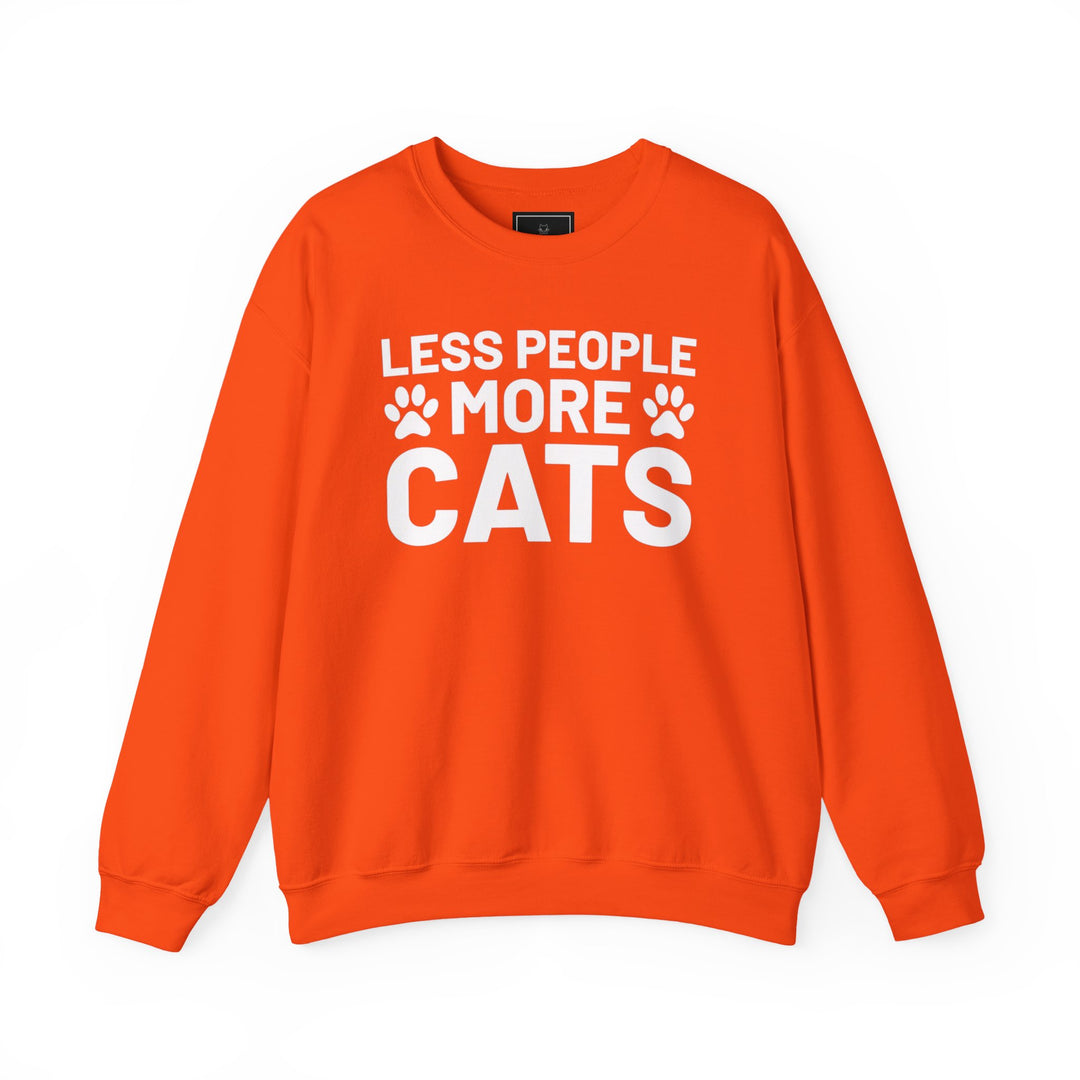 Less People More Cats Crewneck Sweatshirt