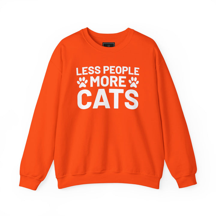 Less People More Cats Crewneck Sweatshirt