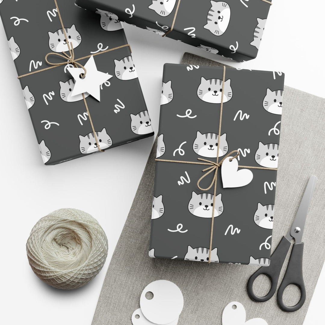 Gray Tabby Gift Wrap