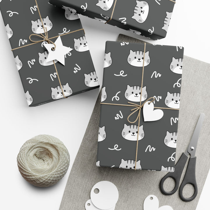 Gray Tabby Gift Wrap