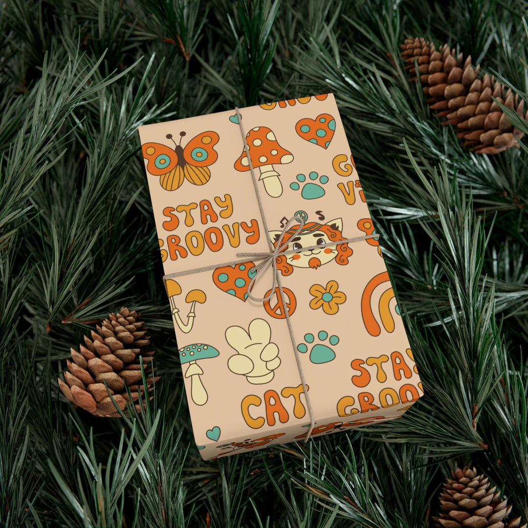 Groovy Cat Gift Wrap
