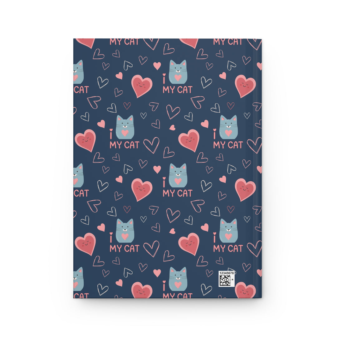 I Love My Cat Hardcover Journal