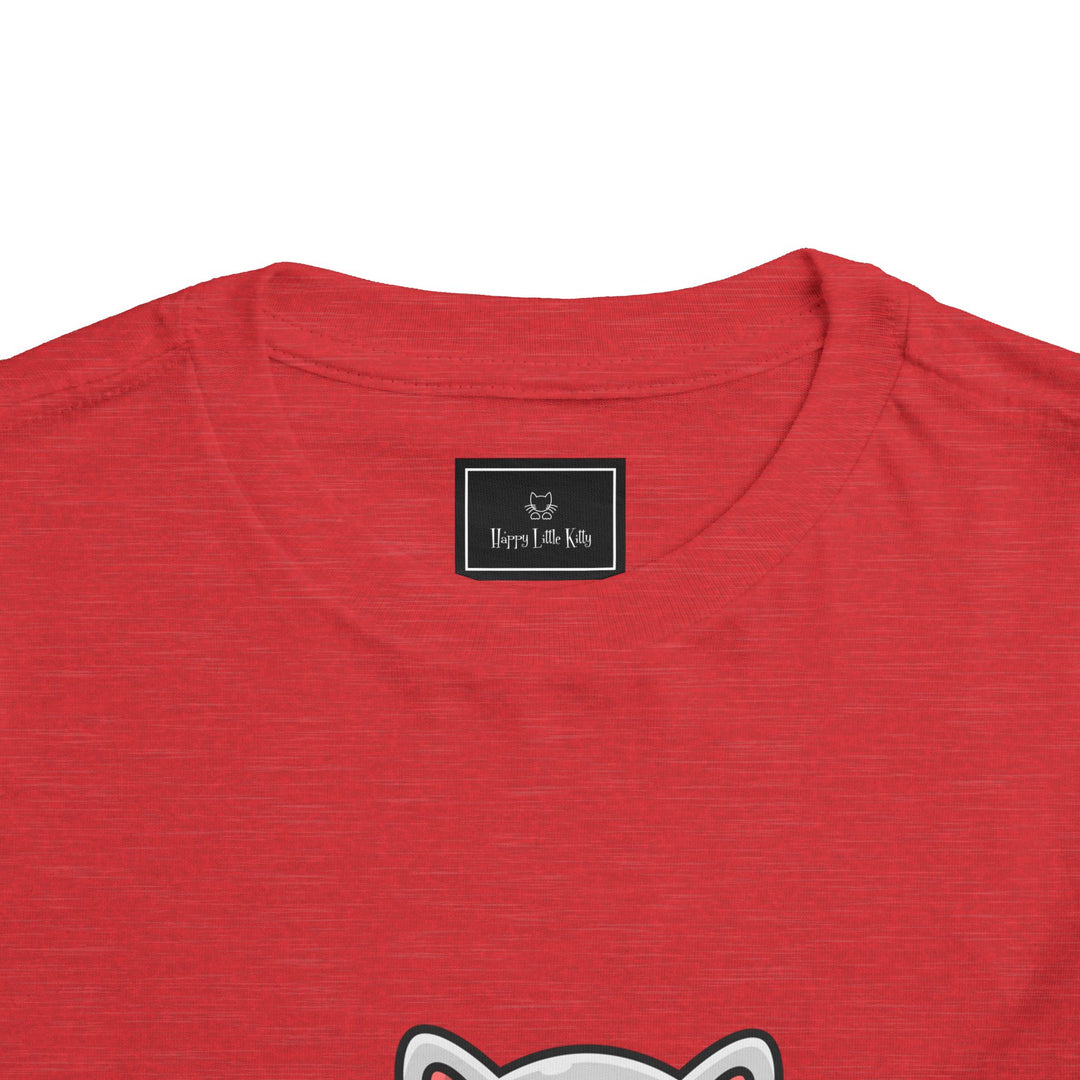 Cat Eating A Fish Toddler Tee