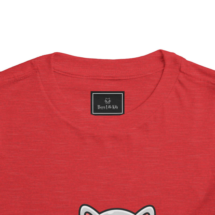 Cat Eating A Fish Toddler Tee